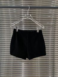 Women's Shorts Niche Design Fashionable Velvet High Waist