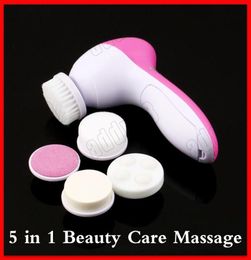 Cleansing tools 5 in 1 Beauty Care Massage Multifunction Electric Face Facial Cleansing Brush Spa Mini Skin Care massage Brush fac1772492