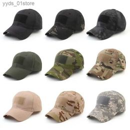 Ball Caps Outdoor Camouflage Hat Baseball Cs Simplicity Tactical Military Army Camo Hunting C Hats Sport Cycling Cs For Men Adult L240314