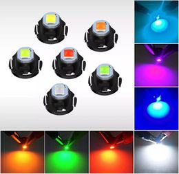 100Pcs Car Led Bulbs T3 T42 T47 1SMD 1210 Instrument Indicator Lights Lamps Auto Map Step Light Air Conditioner Bulb 12V8813246