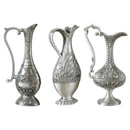 Vases Vintage Metal Vase Decorative Flower Vase Antique Art Craft Hotel Decor for Home Living Room Office Decoration Gift