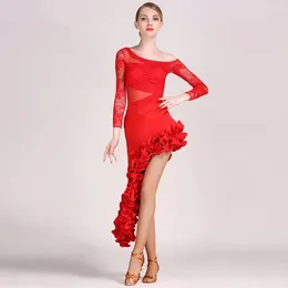 Stage Wear Wholesale High Quality Women Girls Dance Costumes Salsa Latin Suit