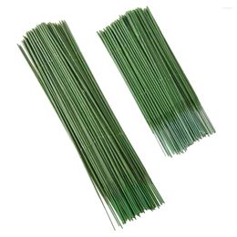 Decorative Flowers 100 Pcs Plastic Stem Fake Stems Support Floral Decoration Kit DIY