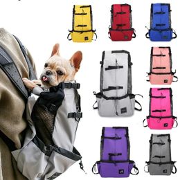 Outdoor Travel Puppy Medium Dog Backpack for Small Dogs Breathable Walking French Bulldog Bags Accessories Pet Supplies 240307