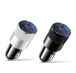 QC30 USBC Car Charger PD 31A Type C 15W Fast Charging Cigarette Lighter Adapter Socket For Mobile Phone Customizable5129521