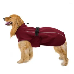 Dog Apparel Vests Pet Solid Color Two-Legged Clothing For Autumn And Winter Jacket Coat With Reflective Nylon Rope Supplies