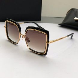 Squared Sunglasses Gold Black/Brown Gradient Women Summer Sunnies NARCISSUS Sonnenbrille Fashion Shades UV400 Eyewear