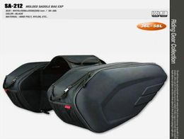 018 New Universal fit Motorcycle komine SA212 Bags Luggage Saddle Bags with Rain Cover3658730