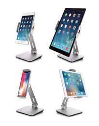 Universal Aluminium Tablet Stand Desktop Clamp Kiosk Stand for Store Showcase Office Reception Kitchen Countertop 414inch2273741