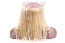 Straight 613 Blonde 360 Lace Frontal Only One Piece Frontal 22542 Inches Brazilian Human Hair Blonde 360 Lace Frontal with Baby2310296