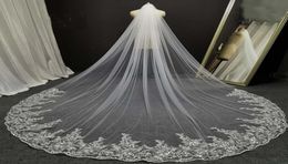 Real Image Glitter Sequins Lace Long Wedding Veil 3 Meters White Ivory Bridal Veil Wedding Headpieces Bride Veil3192902