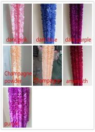 1M Long Artificial Silk Flowers Wisteria Vine Rattan 20 Colors Fake Flower Table Centerpieces Wedding Decoration Garden Wall Flowe3165798