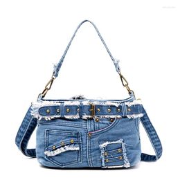 Evening Bags Cowboy Casual Fashion Denim Women Bag Lady Handbags Shoulder Messenger Jeans Women's Tote