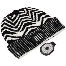 Bandanas LED Knitted Hat Bonnet For Men Unisex Beanie Yarn With Hats Man Caps