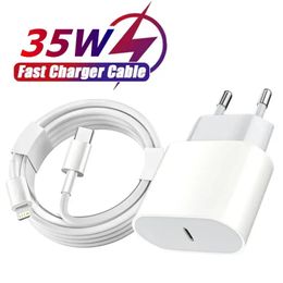 PD Charger 35W USB Lightning Cable for Samsung iPhone 15 14 13 12 11 Pro Max 7 8 Plus XS XR Fast Charging Type C cable Charger Data Wire Phone Accessories