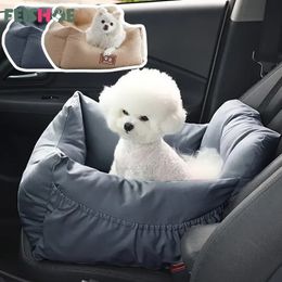 Puppy Car Seat Cover Sofa with Safe Belt Dog Seat Bag Basket Pet Travel Car Seats Cover for Small Medium Dogs Pet 240309