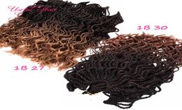 new style Preed curl Senegalese Crochet Braids hair 16inch half wave half kinky curly hair extensions synthetic braidi3627283