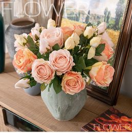 Simulated Rose, One Flower, One Bud INS Style, Simulated Flower Home Decoration, Wedding Supplies, Flower Arrangement