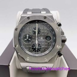 AP Wrist Watch Fancy Watch Royal Oak Offshore Series Mens 42mm Diameter Precision Steel Casual Watch 26470IO.OO.A006CA.01 Titanium Mechanical