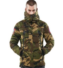 Parka Men Winter Jackets Cotton Chaquetas Hombre Camo Overcoat Mens Casual Camouflage Mens Jackets and Coats Whole T2001026557928