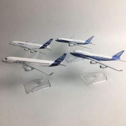 JASON TUTU Original model a380 airbus Boeing 747 Aeroplane model aircraft Diecast Model Metal 1 400 Aeroplane toy Gift collection 240306