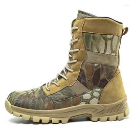 Fitness Shoes Topfight 2024 High Cut Camouflage Army Boots Lace Up Military Special Tactical Desert Combat Men's Outdoor