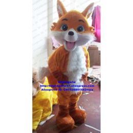 Mascot Costumes Orange-yellow Long Fur Fox Jackal Dhole Mascot Costume Adult Cartoon Character Promotion Parent-child Activities Zx2217