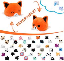 2022 Stuffed Animals Whole Cartoon plush toys Lovely 15cm Reversible Cat Gato as a gift for children and boys4552750