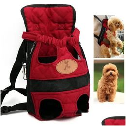 Cat Carriers,Crates & Houses Dog Pet Carrying Backpack Travel Shoder Large Bags Front Chest Holder For Puppy Fashion Bag 231221 Drop D Dh7Kz