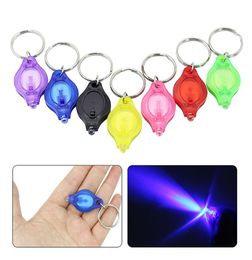 Mini Torch Key Chain Ring PK Keyring White LED LightsUV LED Light LED Bulbston II Pon 2 Micro Light Keychain Flashlight7840903