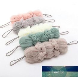 Bath Brushes Sponges Scrubbers Bigger Soft Ball Flower Design Solid Colour Long Loofah Shower Sponge Pouffe Mesh Scrubber1 Factory2970092