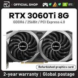 JIEHSUO RTX 3060TI 8GB Nvidia GeForce Graphics Card Rtx 3060ti 8GB 256bit GDDR6 GPU DP*3 PCI Computer Games Video Card
