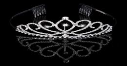 Bridal Tiaras Crowns With Rhinestones Bridal Jewellery pageant 2019 Evening Prom Party Performance Pageant Crystal Wedding Tiaras Ac6302779