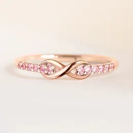 Wedding Rings CAOSHI Stylish Versatile For Women Bright Pink Zirconia Finger Accessories Daily Life Fashion Lady Engagement Jewellery