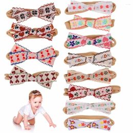 Hair Accessories 12pack/lot Soft And Gentle For Baby Girl Shop Embroider Bands Today