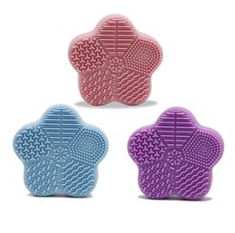 Makeup Brushes Cleaning Pad Washing Brush Scrubber Board Mat Cleaner Cosmetic Tool8875955