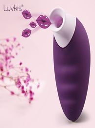 Luvkis Lick Vibrator for Couple Oral Clitoris Sex Toy Nipple Vibrate Female Massager 7 Mode Tongue Clap Adult Product Erotic USB3423970