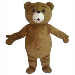 2024 Adult Size Teddy Bear Mascot Costume Halloween Christmas Fancy Party Dress CartoonFancy Dress Carnival Unisex Adults Outfit