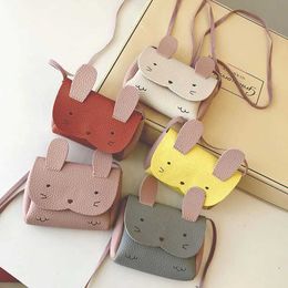 Handbags 2022 Fashion Baby Kids Bunny Girl Shoulder Bag Crossbody Messenger Bags Bag Wallet Storage Cute Rabbit Animal Kids Gift NewL2403