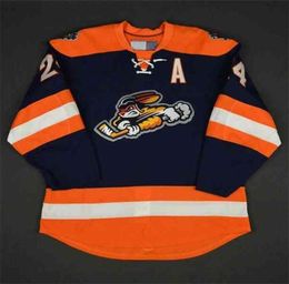Thr 24 Justin DaSilva Greenville Swamp Rabbits Fantasy Team Ice Hockey Jersey Mens Stitched Custom any Number and name Jerseys4502680