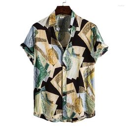 Men's T Shirts Hawaiian Beach Turtleneck Sleeve Shirt Men's Short Men Long Fashion House Slipper For Summer