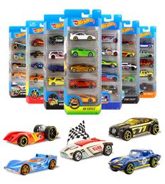 5pcslot Whole Wheels Random Styles Mini Race Cars Scale Models Miniatures Alloy Toy wheels For Boys Birthday Gift3894252