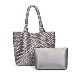 Botteg Venet High end bags for Tote Bag New Handwoven Large Capacity Women Shoulder Fashionable and Versatile Pu Casual Mother Child Original 1:1 with real logo and box