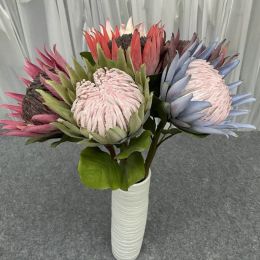 European Fake Protea Cynaroides Flower Length Simulation Poseidon Flower for Home Decorative Artificial Flowers ZZ