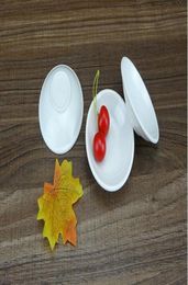 200pcs Plastic Seasoning Dish Round White Sauces Plate Snacks Dish Storage Trays Plate Saucer Food Container7284652