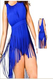 Plus size Dresses Fringe Swimwear Swimsuits Sexy Push Up High Waist One Piece Big size Tassel Bathing Suits Swimsuits Beachwea7603120