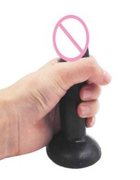 Nxy Dildo Camatech 11cm 4 3 Inch Realistic Black Mini Silicone s Masturbator g Spot Anal Plug Small Pussy Penis Suction Cup Butt T9669492