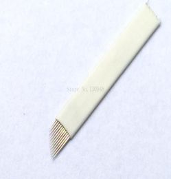 100PCS 12 Pin Permanet Makeup Eyebrow Manual Pen Blades Tattoo Needles For 3D Eyebrow Embroidery Microblading Tattoo Pen new f8208739