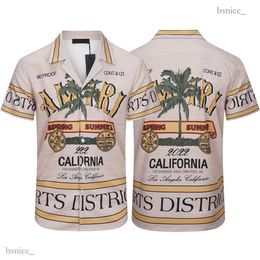 Mens Designer Shirts Casablanc Hawaii Shirts Haikyuu Dress Shirt Printing Pattern Camicia Unisex Button Up Hemd 622
