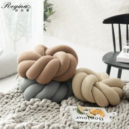 Cushion Regina Cotton DIY Hand Knot Back Cushions Cosy Car Lumbar Pillow Home Decorative Sofa Seat Cushion Soft Office Hand Rest Pillows